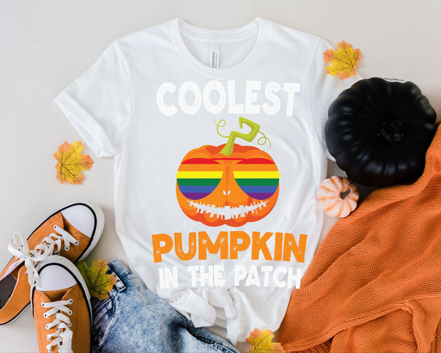 coolest pumpkin in the patch, Halloween Shirt, kids  pumpkin shirt