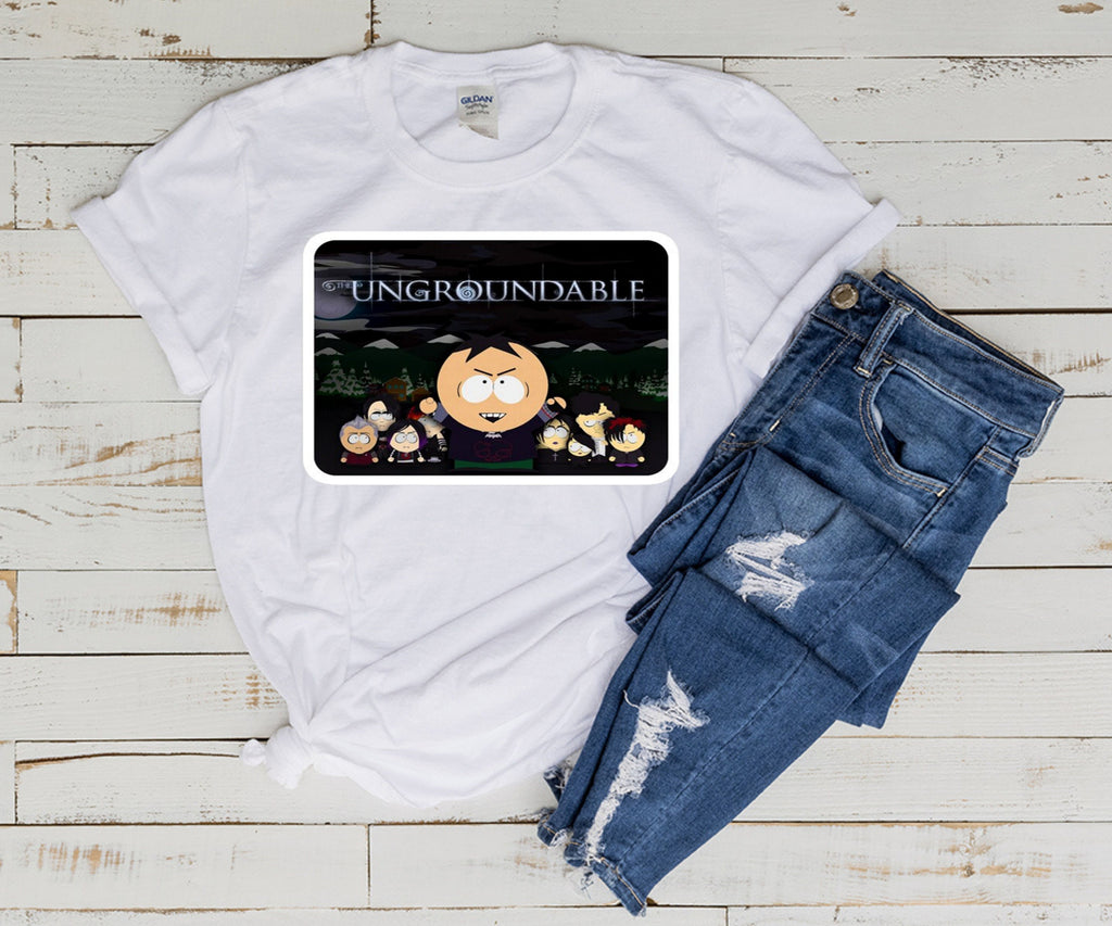 southpark ungroundable  t shirt  , southpark tee