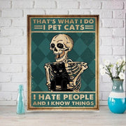 thats what i do i pet cats and hate people  cat-poster