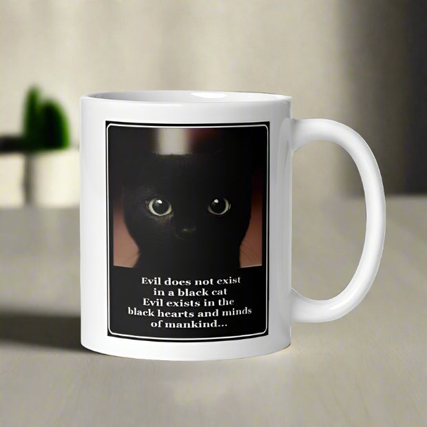 black cat  coffee mug ,retro black cat,Black Cat coffee