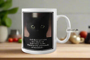 black cat  coffee mug ,retro black cat,Black Cat coffee