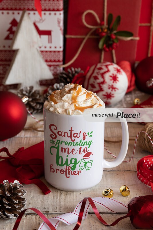 Christmas hot choclolate mug , winter mug gift