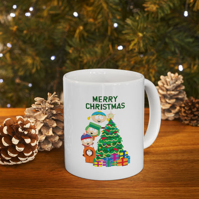 merry xmas you guys southpark mug  ,90s animated cartoon