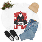 Merry Liftmas Christmas Jumper Sweater Sweatshirt Funny Ugly Weightlifter Gym Fit,gym rat sweatshirt