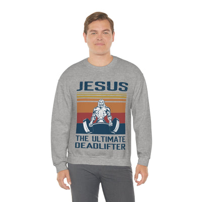 Jesus The Ultimate Deadlifter sweatshirt, Jesus Shirt, Jesus Lovers Shirt, Christian , Weightlifting Shirt