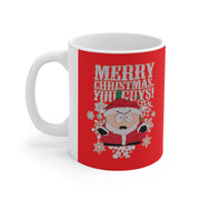 eric cartman as santa ,,handmade ceramic southpark mug