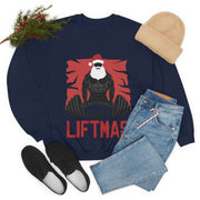 Merry Liftmas Christmas Jumper Sweater Sweatshirt Funny Ugly Weightlifter Gym Fit,gym rat sweatshirt