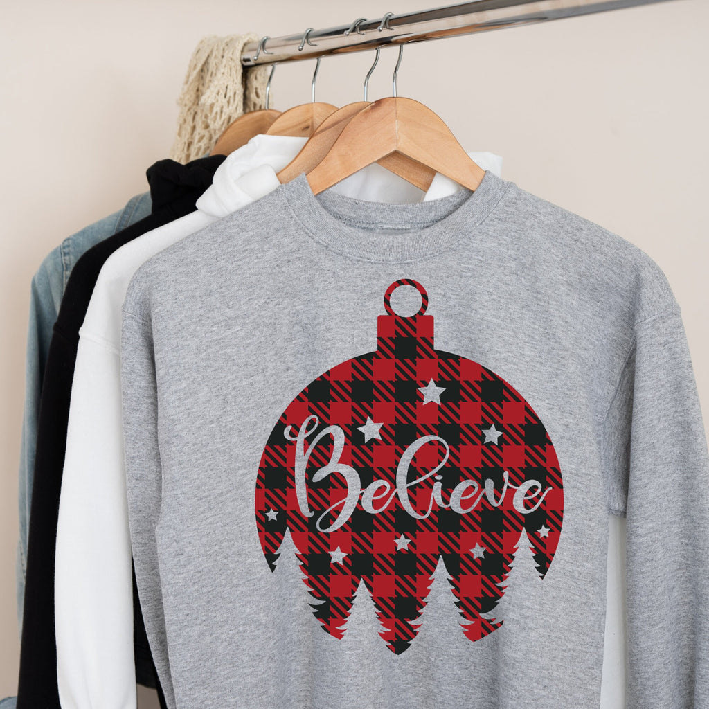 believe Christmas Sweatshirt |  xmas  Sweatshirt | Santa Sweatshirt |  ,Gift For Christmas