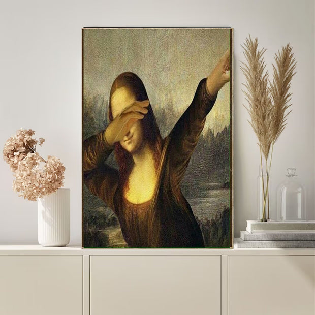 Mona Lisa  Print, svg,png  printable Original Oil Painting Cat Portrait Poster, Vintage Wall Art, Unique Gift