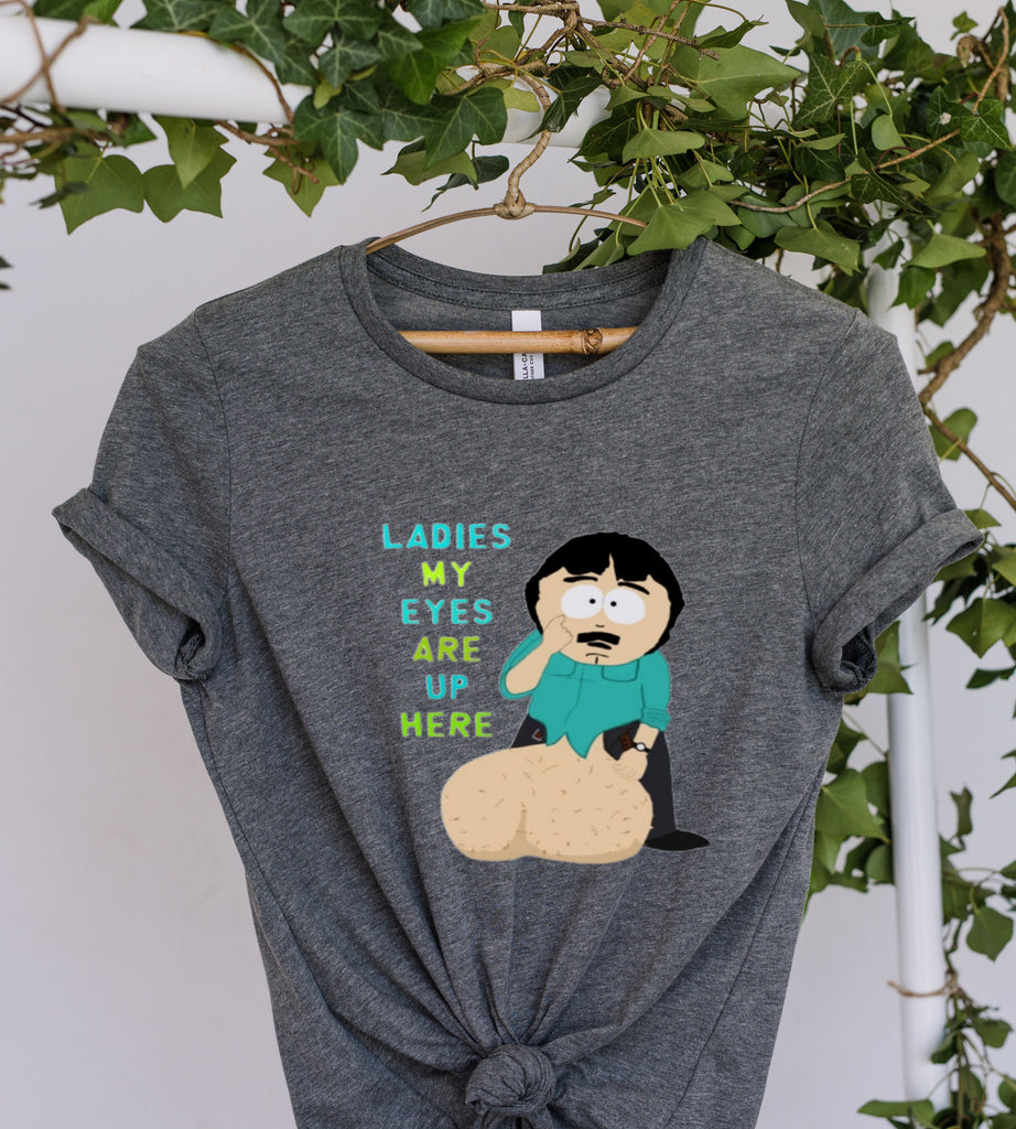 southpark randy marsh sweatshirt  my eyes are up here ,90s animated cartoon ,southpark sweatshirt ,soutpark gift