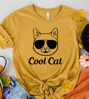 cool cat T-Shirt, Black Cat Gifts, Cat Mom, Cat T Shirt, Cute Kitty, Pet Shirt