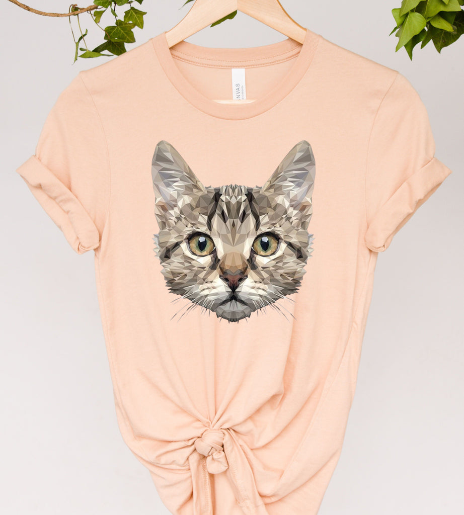 tabby cat pixel  t shirt   , tabby  cat shirt  ,tabby  Cat , cat lover Gifts ,gift for cat owner