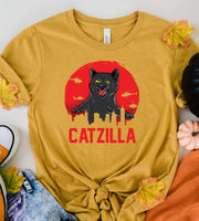 catzilla  T-Shirt, Cat T Shirt,  Cat Shirt For Women,