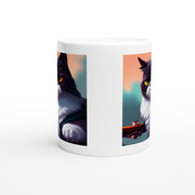 grumpy black cat mug , grumpy  cat,cat  lover Gifts ,Funny Coffee Mug