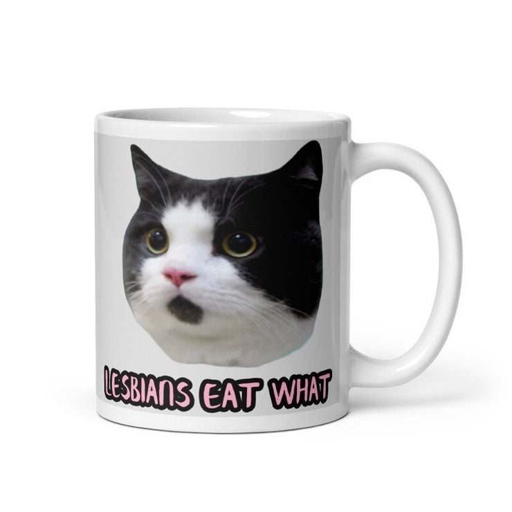 Cute tabby  cat mug , lesbian eat wat, tabby cat,cat  lover Gifts