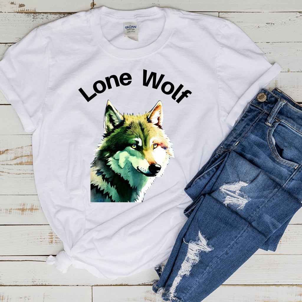 Wolf T-shirt Men Graphic Tee ,wolf  Screen Print tee ,Gift for wolf lovers