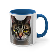 Cute tabby  cat portriat mug , tabby cat,cat  lover Gifts , Cat Coffee Mug