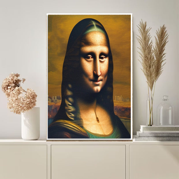 Mona Lisa  AI generated oil  Print,png  printable Original Oil Painting ,