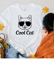 cool cat T-Shirt, Black Cat Gifts, Cat Mom, Cat T Shirt, Cute Kitty, Pet Shirt