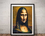 Mona Lisa  AI generated oil  Print,png  printable Original Oil Painting ,