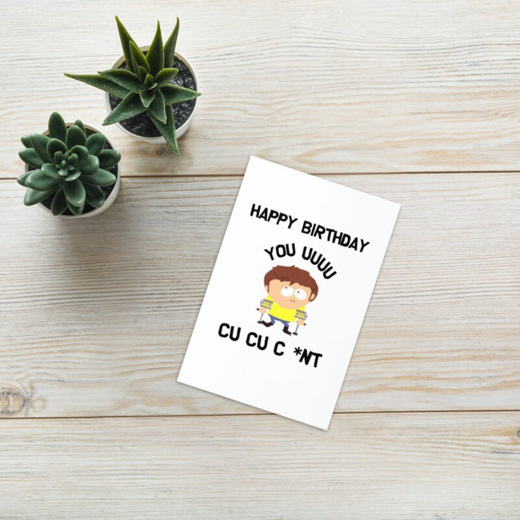 jimmy  greeting card ,birthday card ,southpark birthday card ,jimmy birthday card,birthday card for him/ her