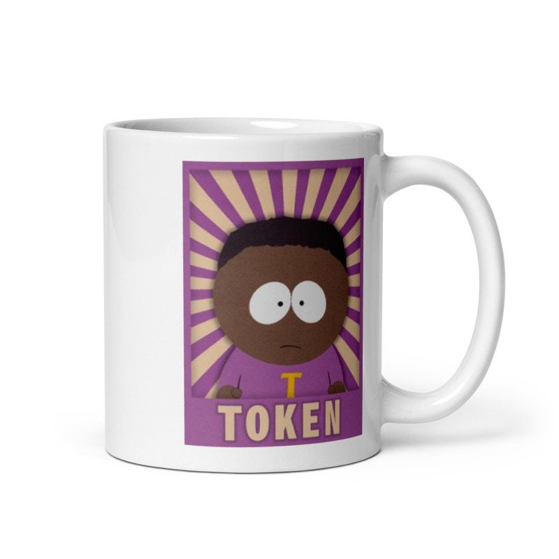 southpark token mug  ,token  southpark  ,90s animated cartoon,southpark mug gift,90s mug