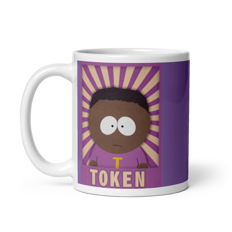 southpark token mug  ,token  southpark  ,90s animated cartoon,southpark mug gift,90s mug