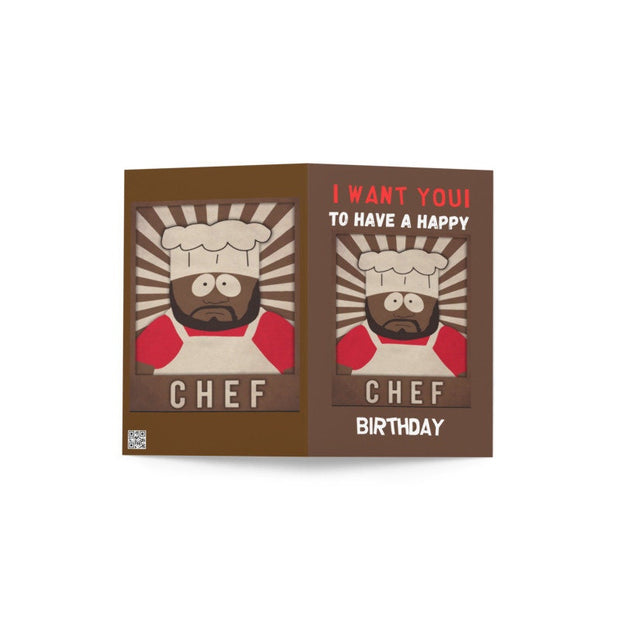 chef  greeting card ,birthday card ,southpark birthday card ,chef  birthday card,birthday card for him/ her