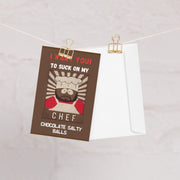 chef  greeting card ,birthday card ,southpark birthday card southpark , A6 Card