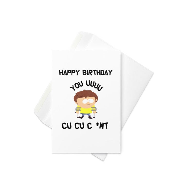 jimmy  greeting card ,birthday card ,southpark birthday card ,jimmy birthday card,birthday card for him/ her