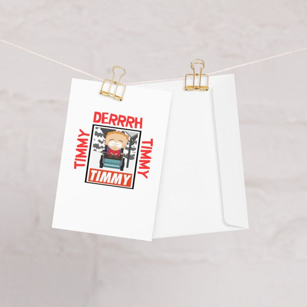 timmy greeting card,southpark birthday card