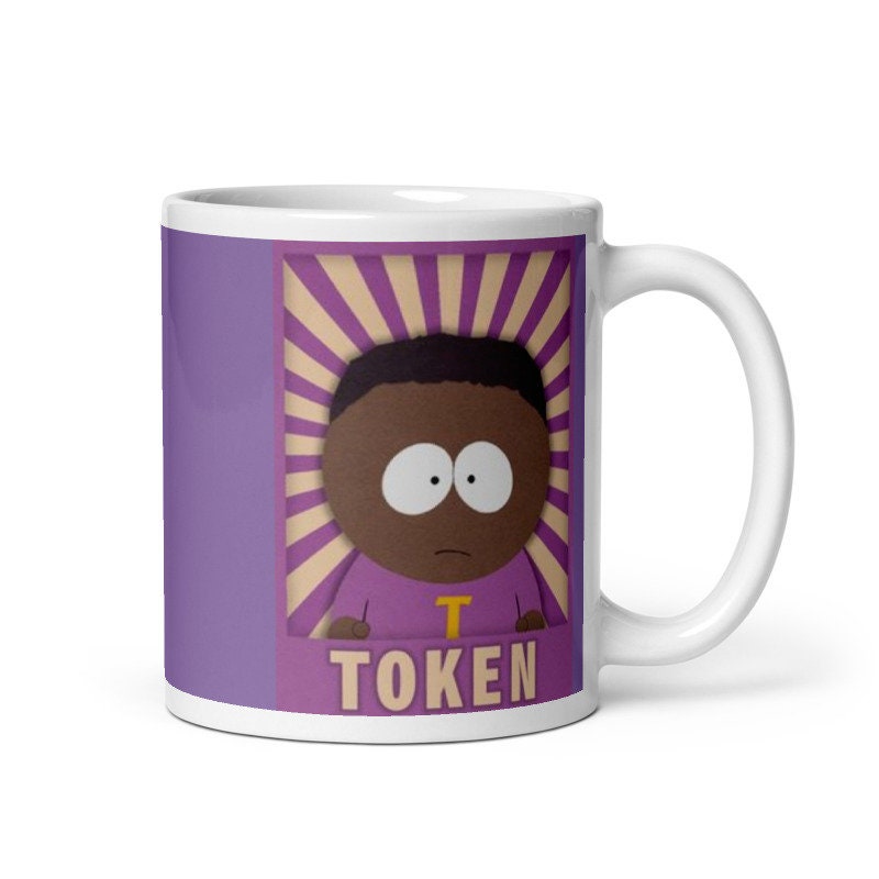 southpark token mug  ,token  southpark  ,90s animated cartoon,southpark mug gift,90s mug