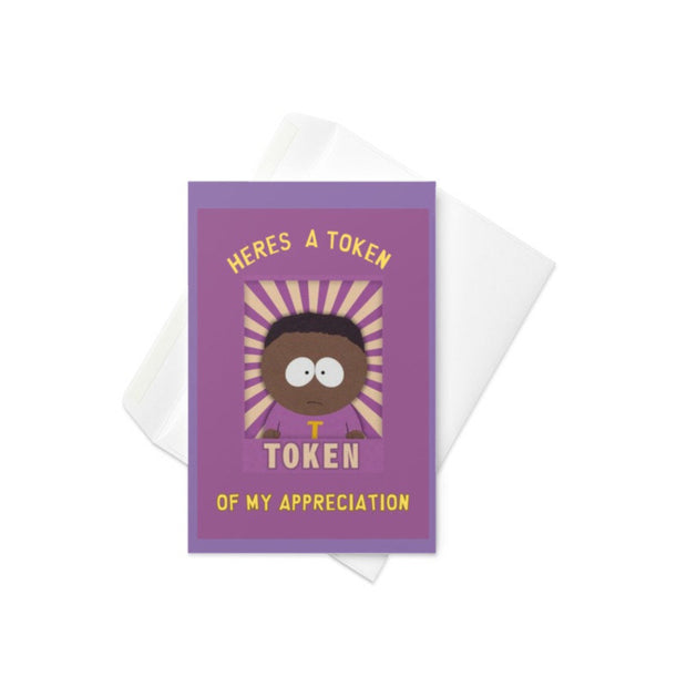 Token greeting card ,a token of my appreciation birthday card,birthday card