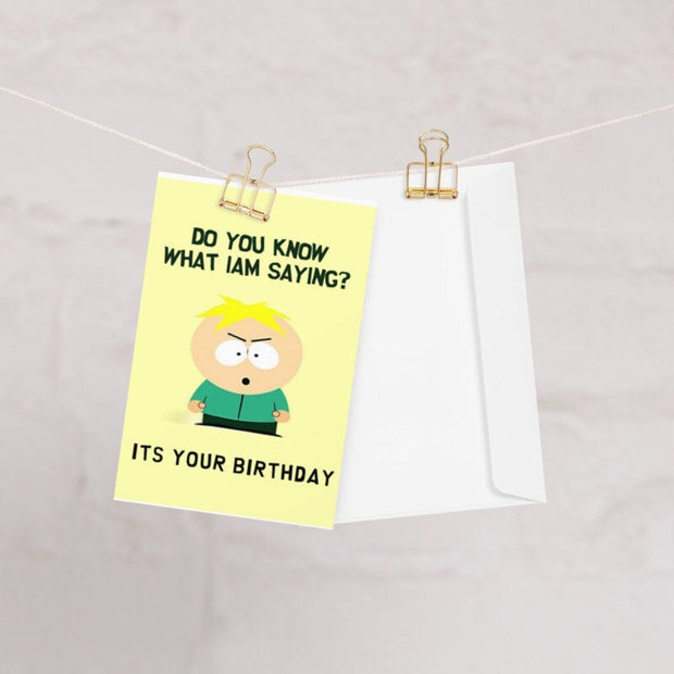 butters greeting card ,birthday card ,southpark birthday card southpark |