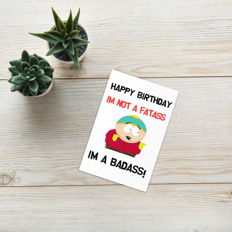 eric cartman  greeting card ,birthday card southpark birthday card