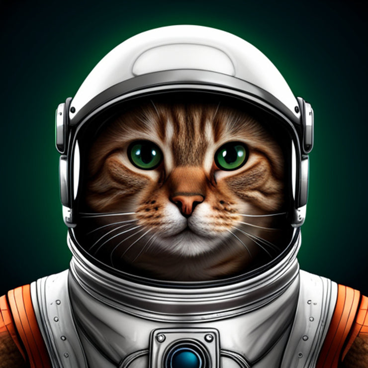 Cat Astronaut, Cat in space helmet , space tabby cat ,Tabby cat-poster ,Cat Wall Art -tabby  Cat Print -tabby Cat Artwork - Home Decor