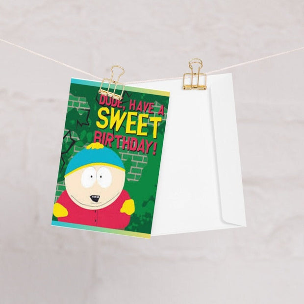 eric cartman  greeting card ,southpark birthday card southpark , A6 Card