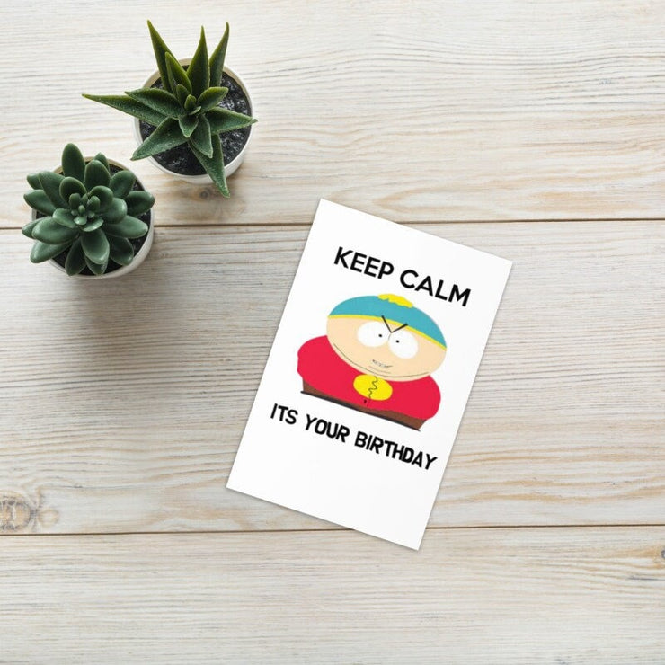 eric cartman  greeting card ,southpark birthday card