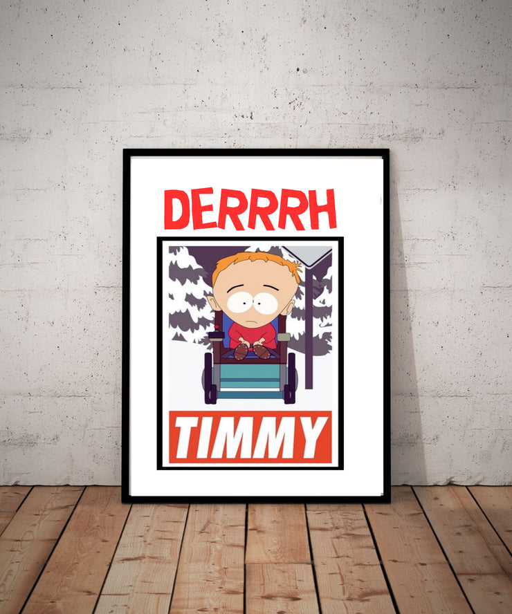 southpark timmy wall art, southpark poster, timmy  poster