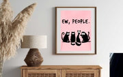 eww people black cat poster , Black Cat Wall Art