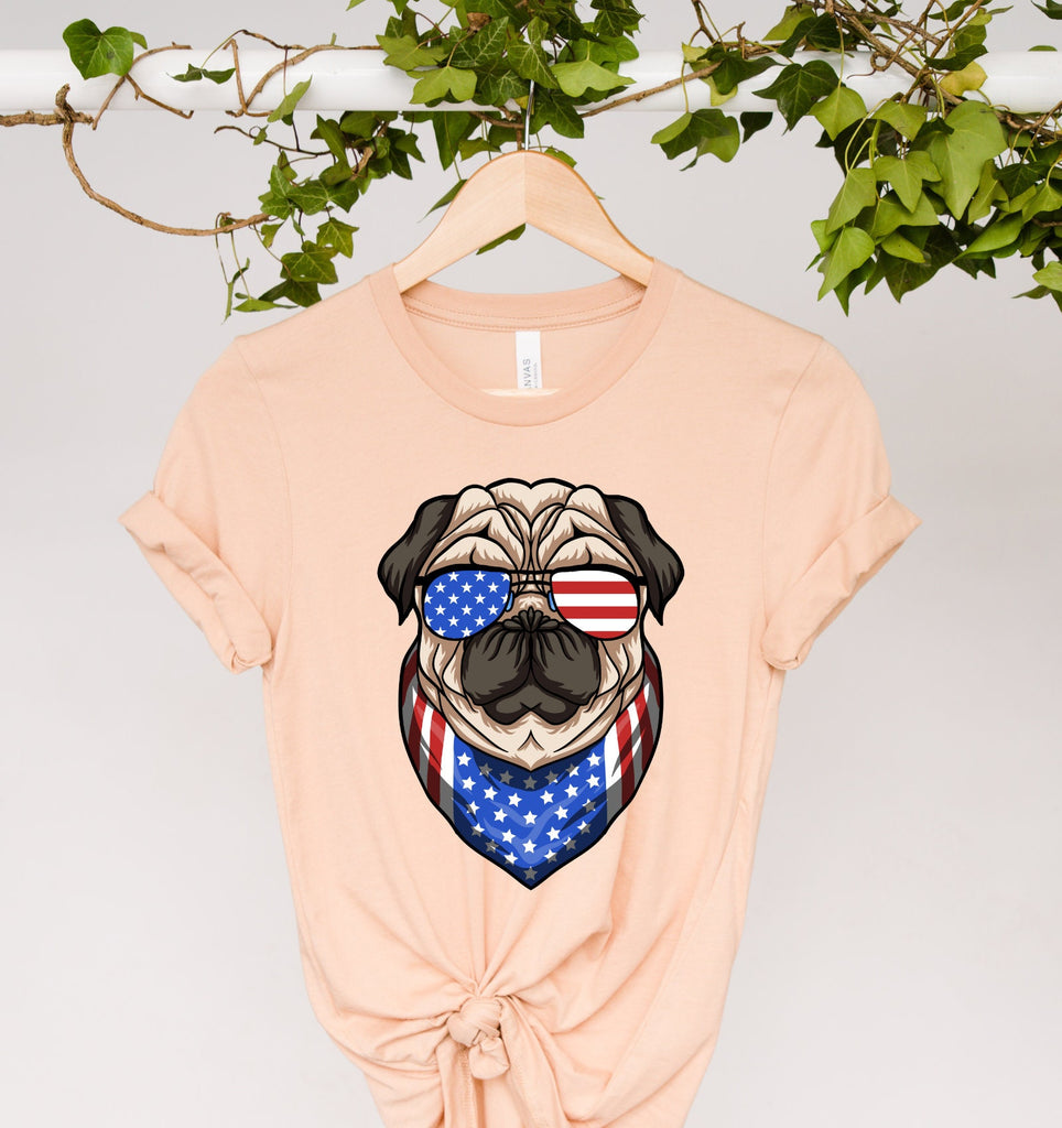 american dog  Flag Shirt, 4th of July Shirt, Usa Flag Comfort Colors T-shirt, America Shirt, Patriotic Shirt, USA Shirt, Independence Day