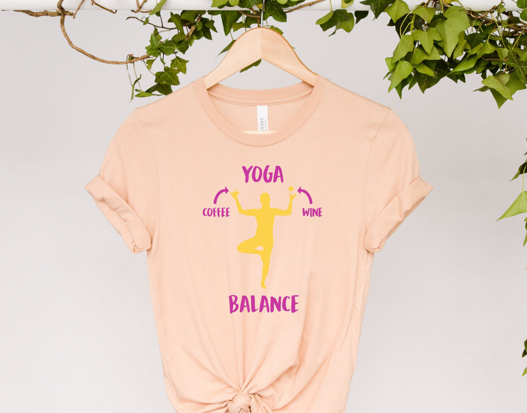 yoga balance -yoga shirt -yoga Tshirt -meditation shirt -Yoga Namaste Tshirt -yoga gifts -yoga clothing