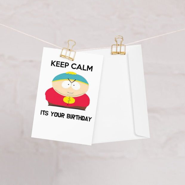 eric cartman  greeting card ,southpark birthday card