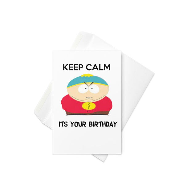 eric cartman  greeting card ,southpark birthday card