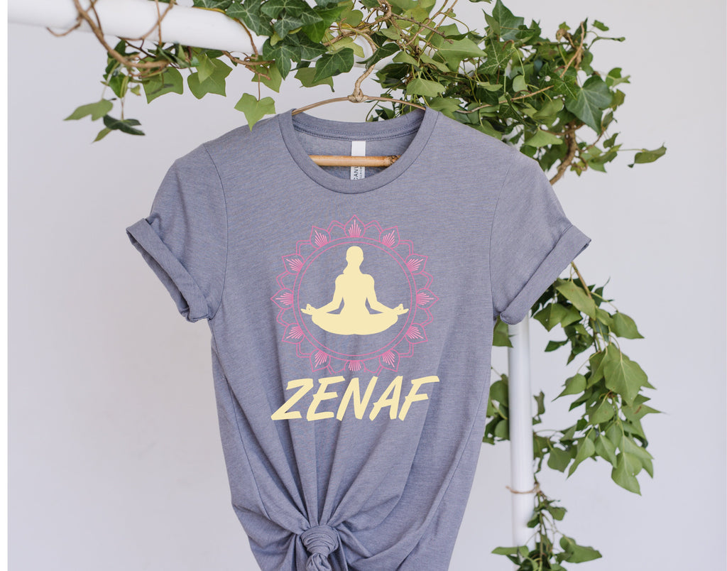 Zen AF yoga T-Shirt, Meditation Shirt, Yoga Shirt, Yoga Lover Gift, Yoga Gift, Spiritual Shirt, buddhism