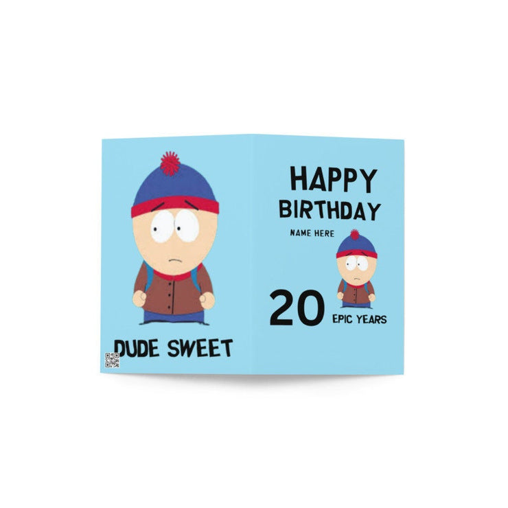 stan marsh  greeting card ,southpark birthday card