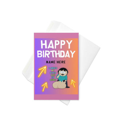 randy marsh greeting card ,birthday card ,southpark birthday card