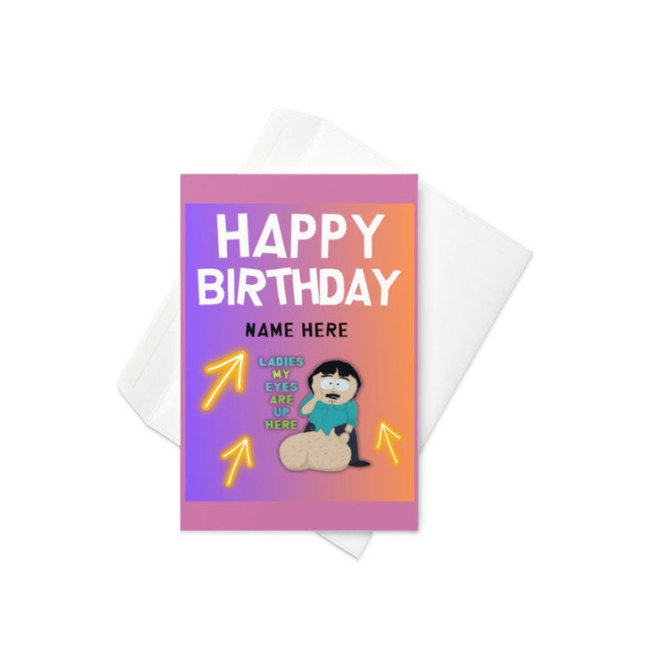 randy marsh greeting card ,birthday card ,southpark birthday card