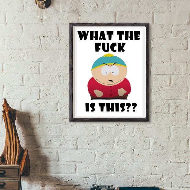 eric cartman poster , southpark wall art, southpark cartman poster