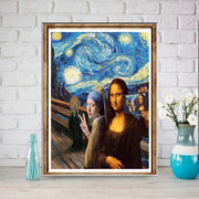 Mona Lisa art Print, Original Oil Painting  de vinci Portrait Poster